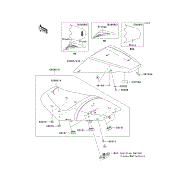 Kawasaki 53003-0103-MA - Leather, Seat, Black - Adept Powersports