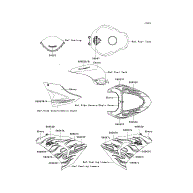 Kawasaki 56067-1621 - Pattern, Fuel, Tank For 2007 Kawasaki Ninja