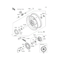 Kawasaki 42033-0038 - Coupling, Assembly, Rr, Hub - Adept Powersports