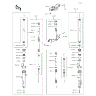 Kawasaki 44023-0144 - Cylinder-Set-Fork - Adept Powersports