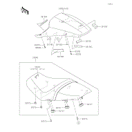 Kawasaki 53003-0382-MA - Leather, Seat, Black - Adept Powersports