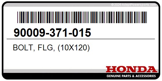Honda 90009-371-015 Bolt, Flg, (10X120)