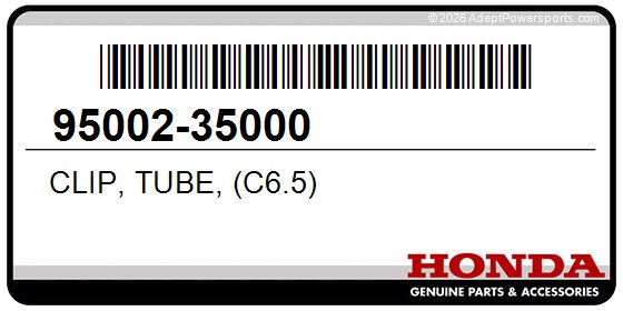 Honda 95002-35000 Clip, Tube, (C6.5)