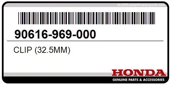 Honda 90616-969-000 Clip (32.5Mm)