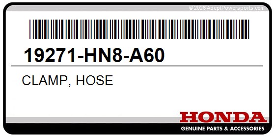 Honda 19271-HN8-A60 Clamp, Hose