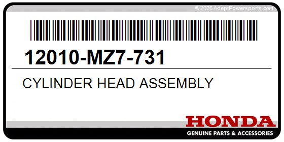 Honda 12010-MZ7-731 Cylinder Head Assembly