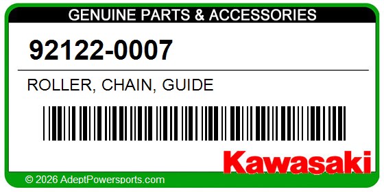 Kawasaki 92122-0007 Roller, Chain, Guide