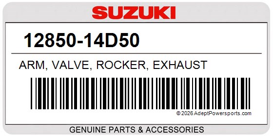 Suzuki 12850-14D50 Arm, Valve, Rocker, Exhaust