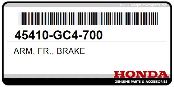 Honda 45410-GC4-700 Arm, Fr., Brake