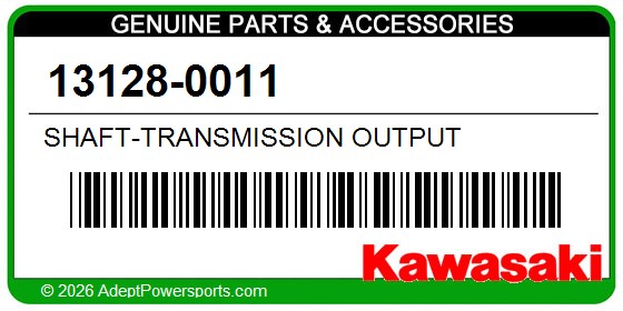 Kawasaki 13128-0011 Shaft-Transmission Output