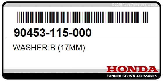 Honda 90453-115-000 Washer B (17Mm)