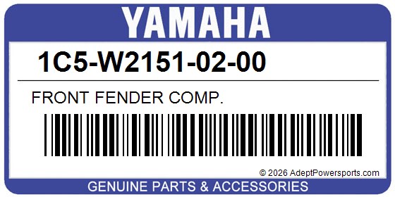 Yamaha 1C5-W2151-02-00 Front Fender Comp.