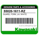 Kawasaki 55020-1611-RZ Guard, Fork, Lh, White