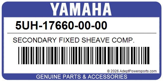 Yamaha 5UH-17660-00-00 Secondary Fixed Sheave Comp.