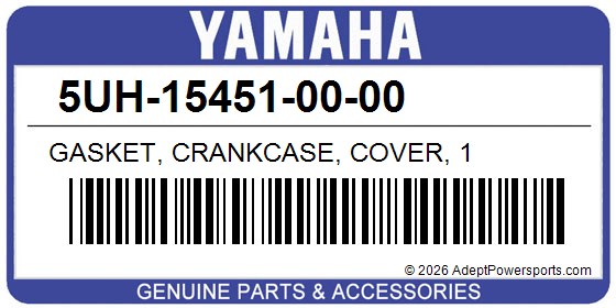 Yamaha 5UH-15451-00-00 Gasket, Crankcase, Cover, 1