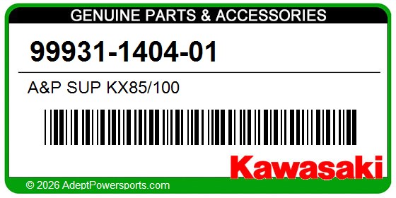 Kawasaki 99931-1404-01 A&P Sup Kx85/100