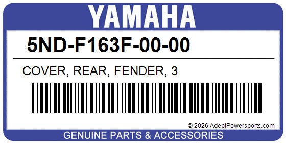 Yamaha 5ND-F163F-00-00 Cover, Rear, Fender, 3