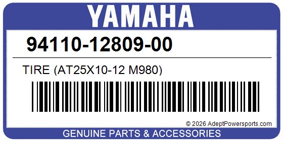 Yamaha 94110-12809-00 Tire (At25x10-12 M980)