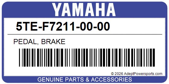 Yamaha 5TE-F7211-00-00 Pedal, Brake