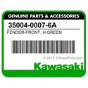 Kawasaki 35004-0007-6A Fender-Front, H.Green