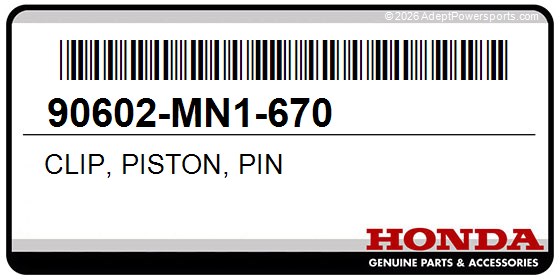 Honda 90602-MN1-670 Clip, Piston, Pin
