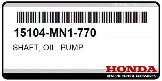 Honda 15104-MN1-770 Shaft, Oil, Pump