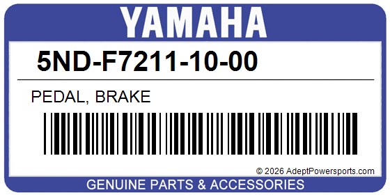Yamaha 5ND-F7211-10-00 Pedal, Brake