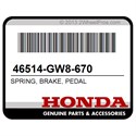 Honda 46514-GW8-670 Spring, Brake, Pedal