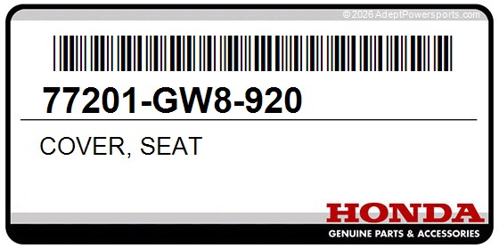 Honda 77201-GW8-920 Cover, Seat