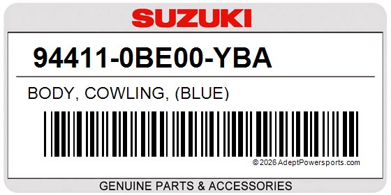 Suzuki 94411-0BE00-YBA Body, Cowling, (Blue)