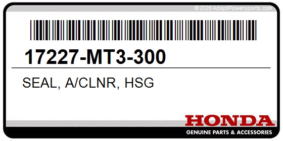Honda 17227-MT3-300 Seal, A/Clnr, Hsg