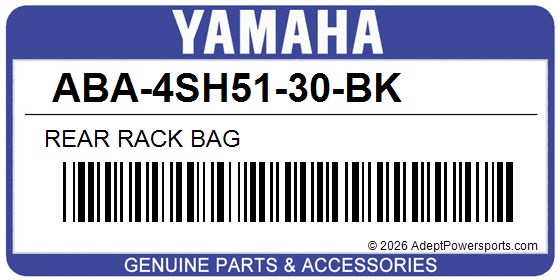 Yamaha ABA-4SH51-30-BK Rear Rack Bag