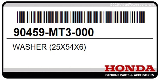 Honda 90459-MT3-000 Washer (25X54x6)