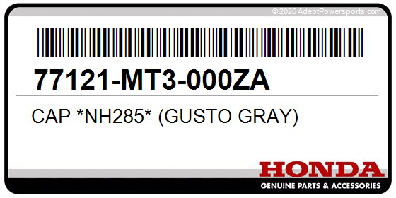Honda 77121-MT3-000ZA Cap *Nh285* (Gusto Gray)