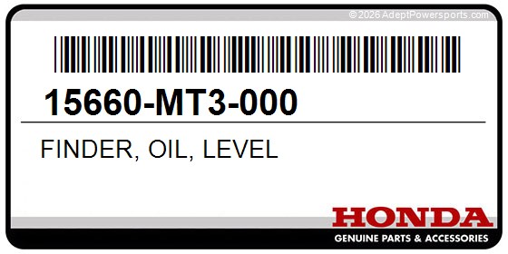Honda 15660-MT3-000 Finder, Oil, Level