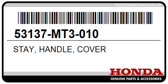 Honda 53137-MT3-010 Stay, Handle, Cover