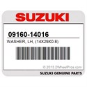 Suzuki 09160-14016 Washer, Lh, (14X29x0.8)