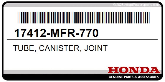 Honda 17412-MFR-770 Tube, Canister, Joint