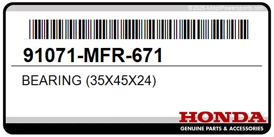 Honda 91071-MFR-671 Bearing (35X45x24)
