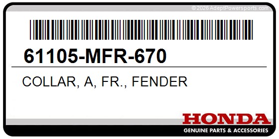 Honda 61105-MFR-670 Collar, A, Fr., Fender