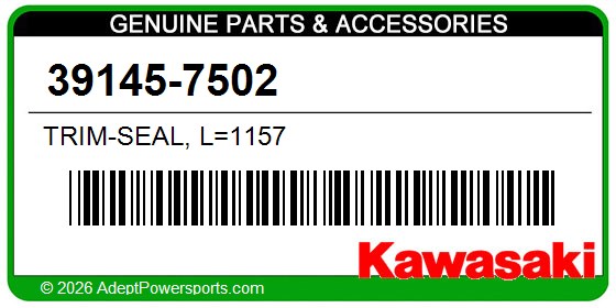 Kawasaki 39145-7502 Trim-Seal, L=1157