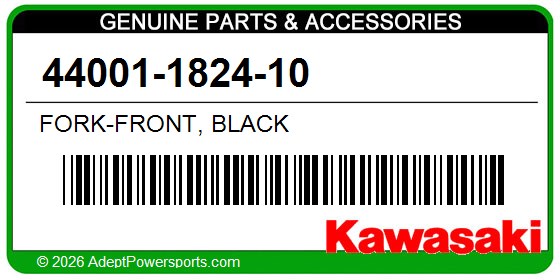 Kawasaki 44001-1824-10 Fork-Front, Black