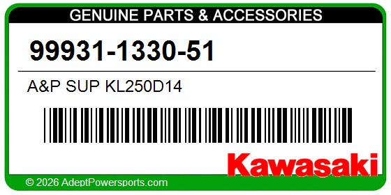 Kawasaki 99931-1330-51 A&P Sup Kl250d14