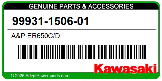 Kawasaki 99931-1506-01 A&P Er650c/D