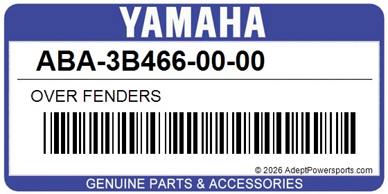 Yamaha ABA-3B466-00-00 Over Fenders