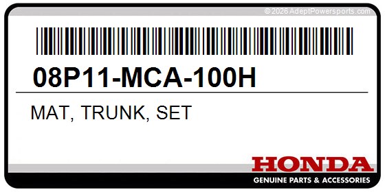 Honda 08P11-MCA-100H Mat, Trunk, Set