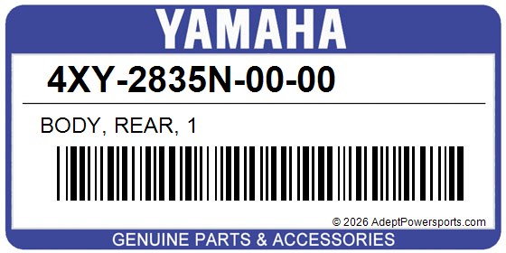Yamaha 4XY-2835N-00-00 Body, Rear, 1