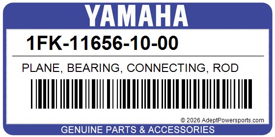 Yamaha 1FK-11656-10-00 Plane, Bearing, Connecting, Rod