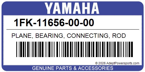 Yamaha 1FK-11656-00-00 Plane, Bearing, Connecting, Rod