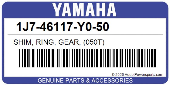 Yamaha 1J7-46117-Y0-50 Shim, Ring, Gear, (050T)